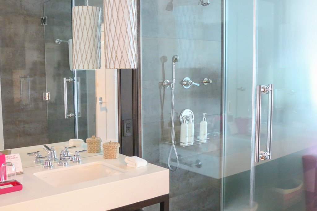 Kimpton Seafire Resort Room Review || bathroom interior